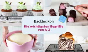Backlexikon: Die wichtigsten Begriffe von A-Z. Hier finden Sie tolle torten rezepte, von Cupcakes bis zu Hefezopf.